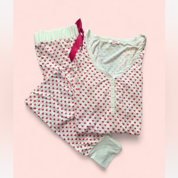 Jordann Jammies Other - Charming Heart Print Pajama Set